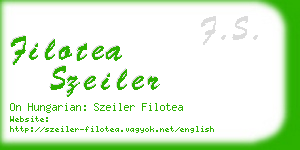 filotea szeiler business card